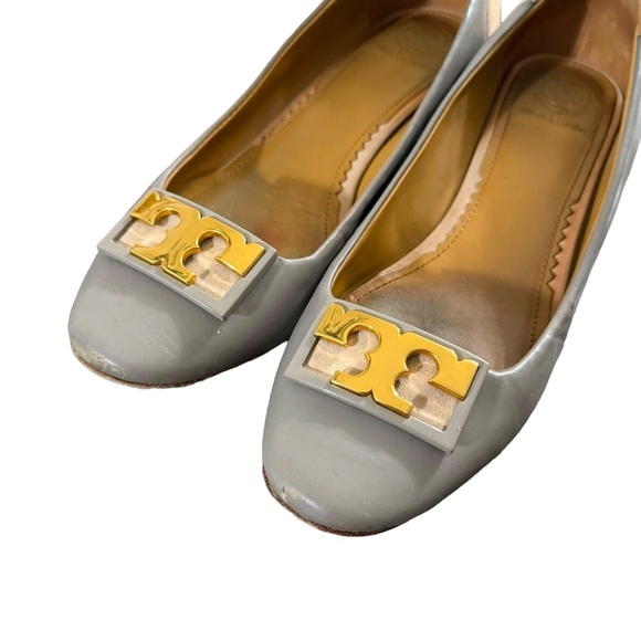 Tory Burch Women's Brown Gigi T Logo Pump Size 7 - Picture 8 of 9